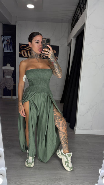 Mono dona verde