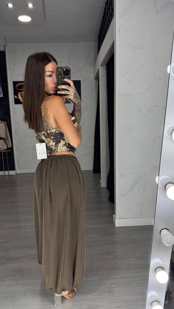 Pantalón chino marrón