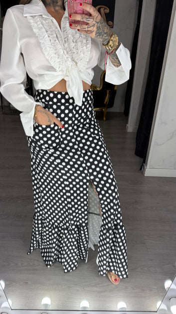 Falda flamenca lunares