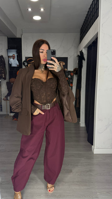 Pantalón Burdeos