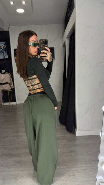 Pantalón capa verde