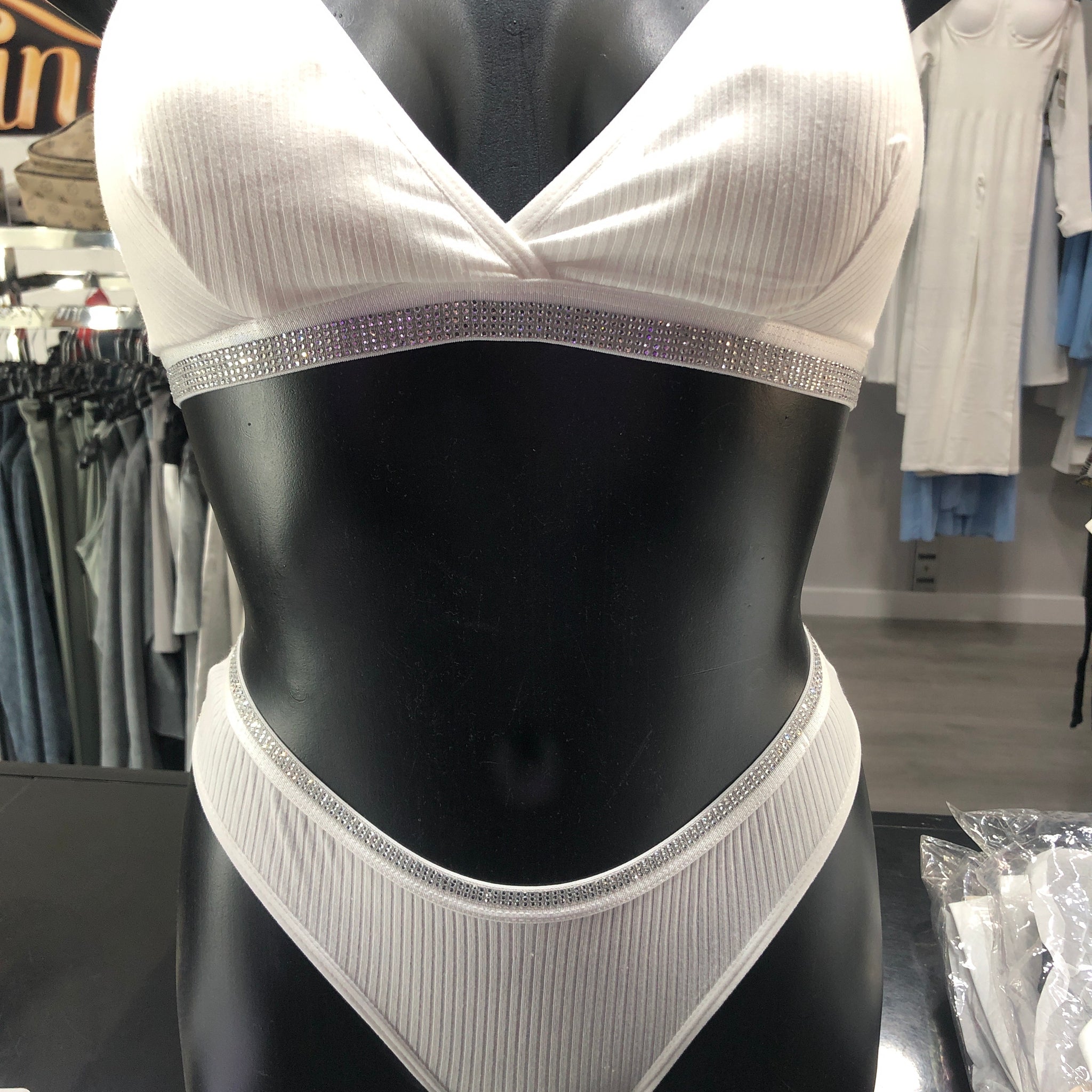 Conjunto cristal blanco