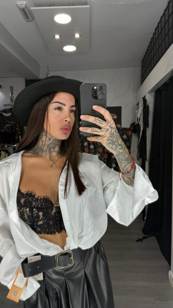 Camisa raso blanca