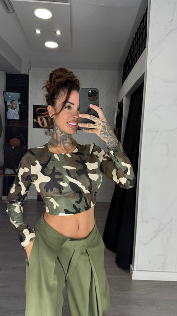 Camiseta militar clara