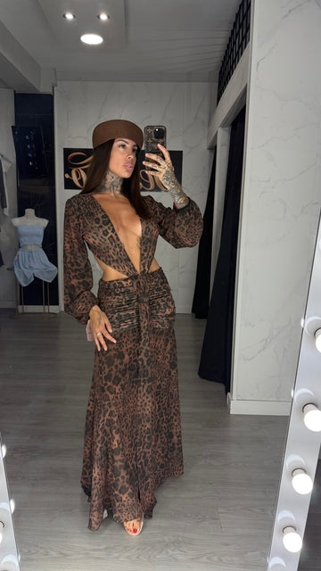 Vestido atigrado