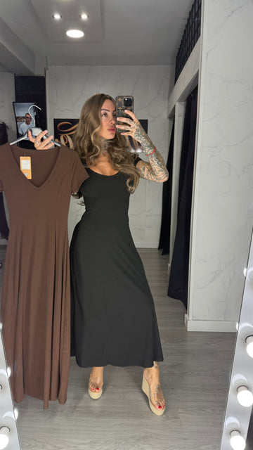 Vestidos rocio marrón