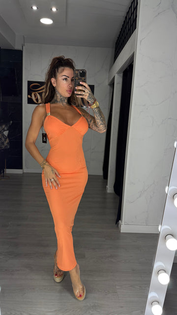 Vestido mandy naranja