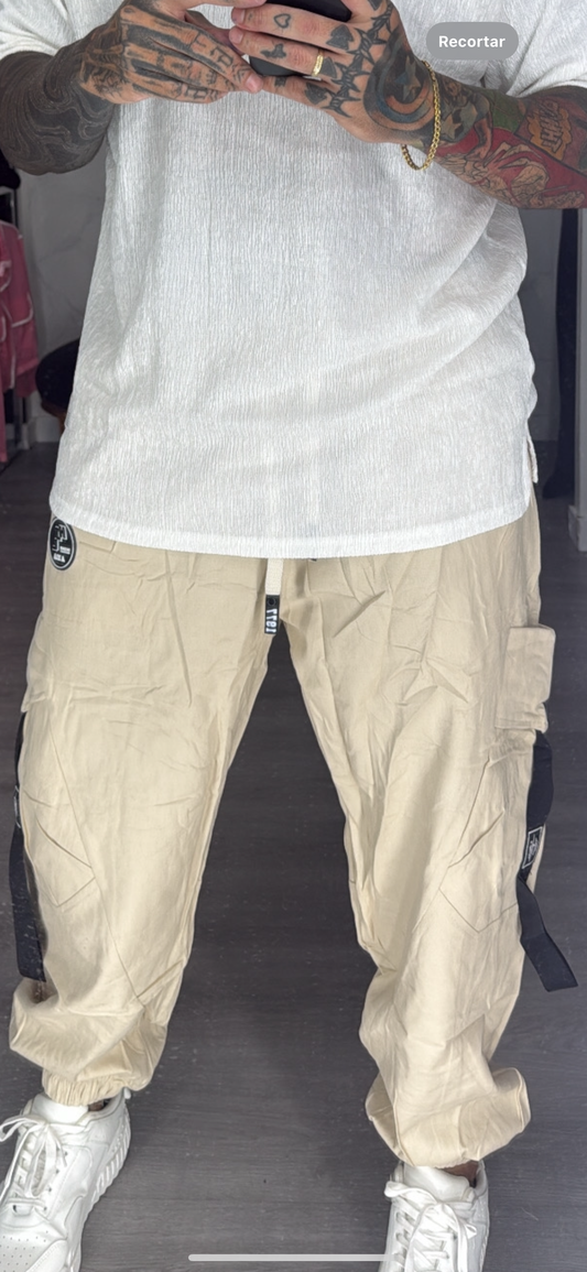 pantalon cristiano beige