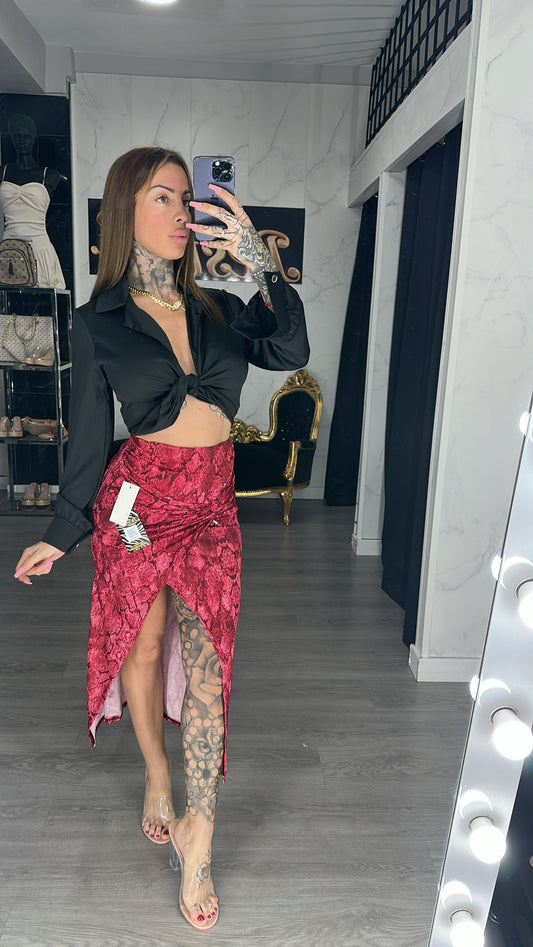 falda serpiente