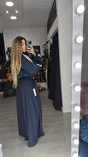 Pantalón ancho azul