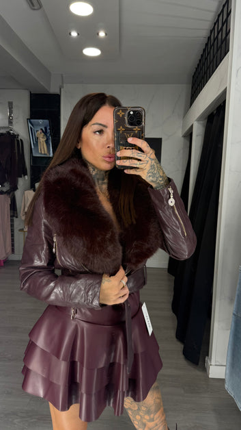 Chaqueta berenjena
