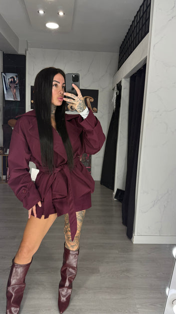 Chaqueta berenjena