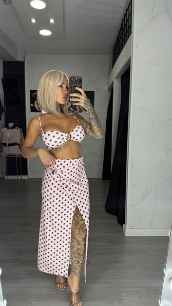 Conjunto lunare rosa