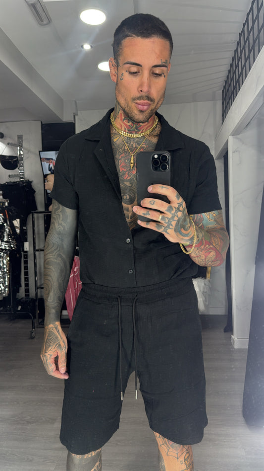 conjunto lino negro