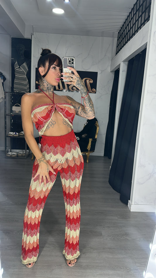 conjunto sheila rojo