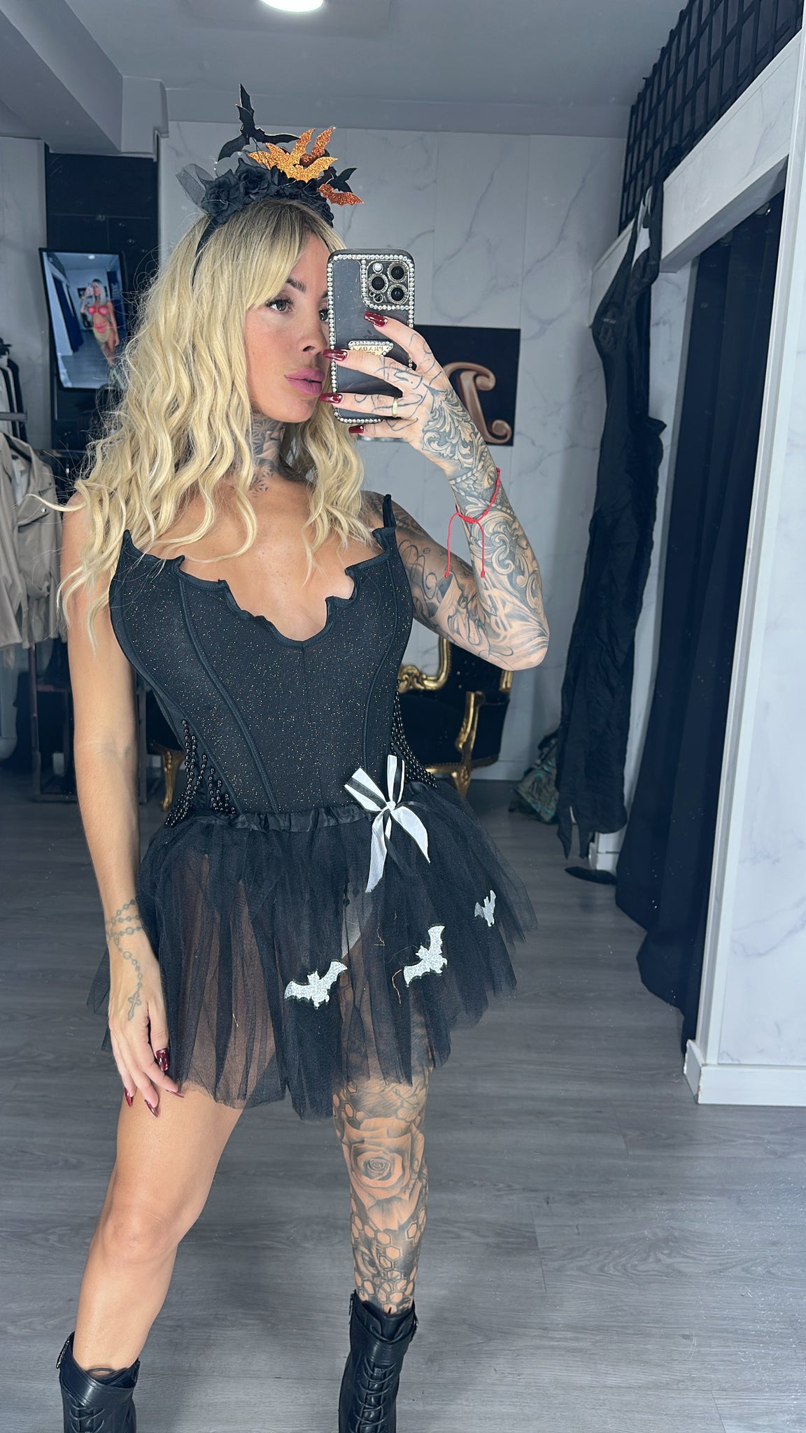 Disfraz murciélago negro