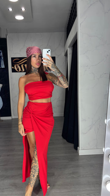 Conjunto Lulu rojo
