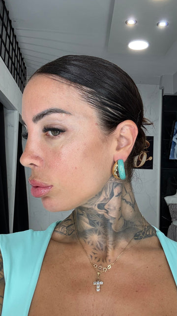 Pendientes turquesa