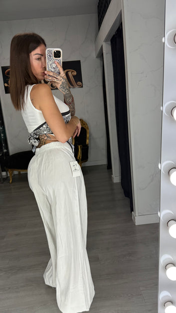 Pantalón pico blanco