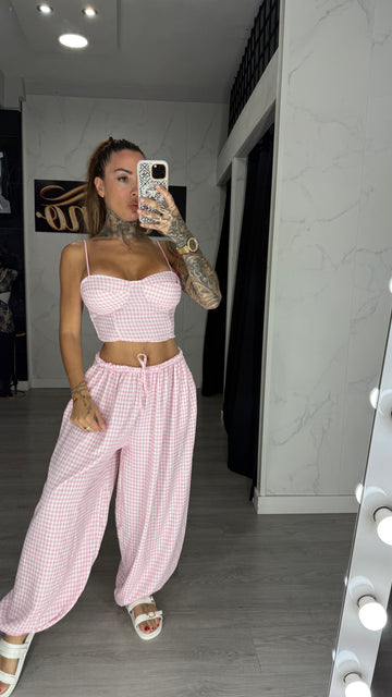 Conjunto vichi rosa