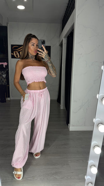 Conjunto vichi rosa