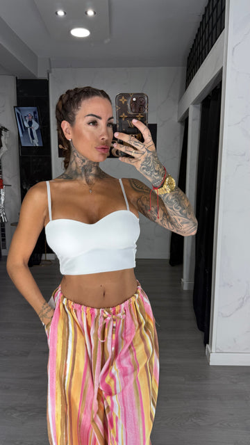 Top corazón Blanco