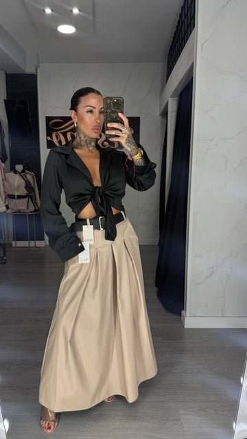 Falda dani beige