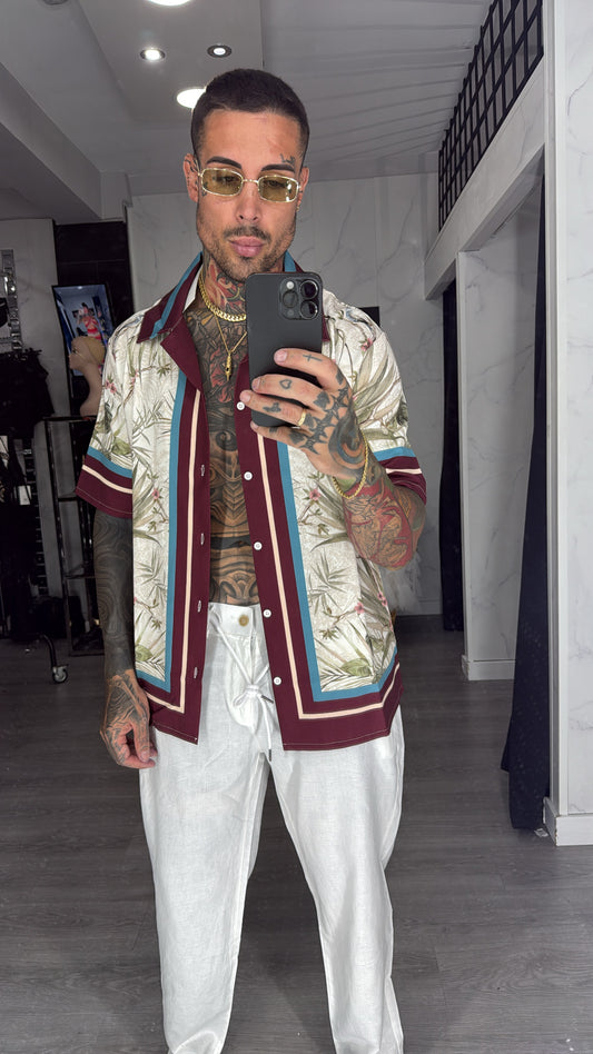 camisa flores