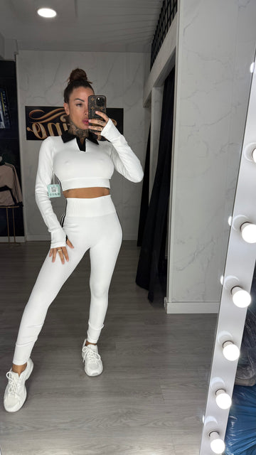 Conjunto polo blanco
