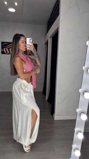 Pantalón Aladdín blanco