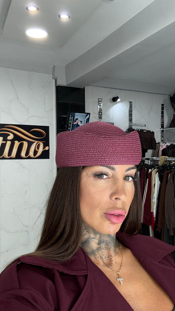 Sombrero Burdeos