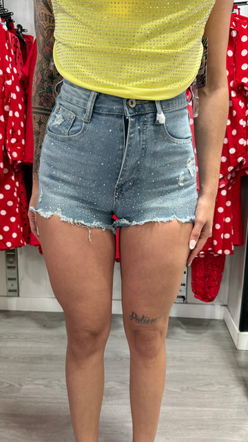 Short vaquero brillos