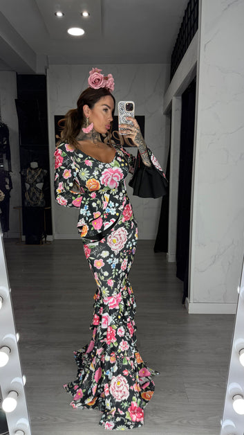 Vestido flamenca flores