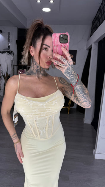 Vestido yasmin amarillo