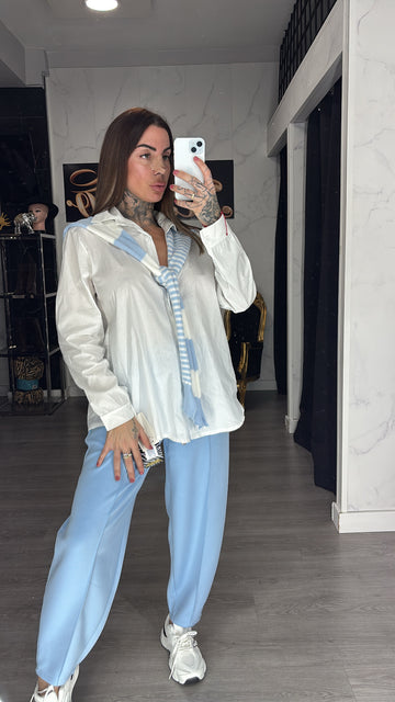 Camisa Pichi celeste