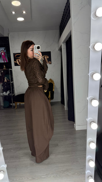 Pantalón capa marrón