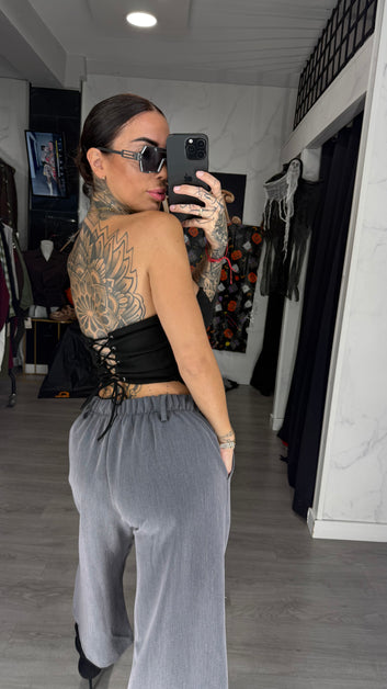 Top Angelina negro