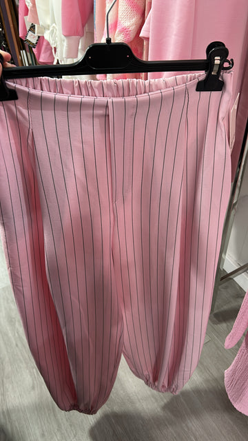 Pantalón raya rosa