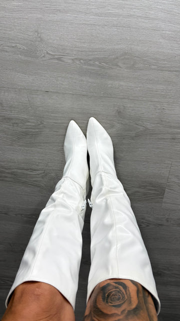 Botas blanca altas