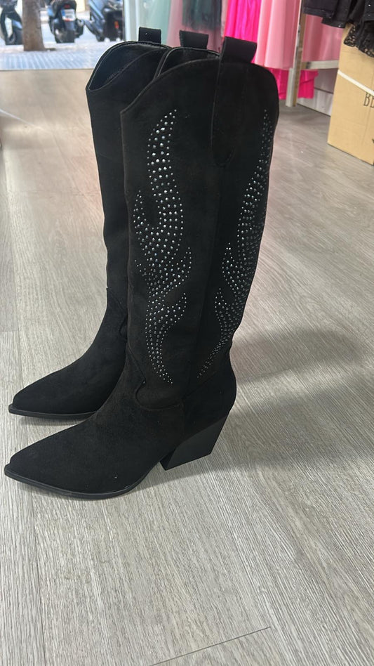 botas Cowboy negra