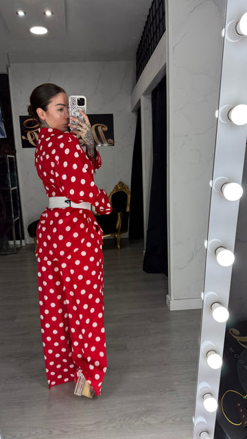 Conjunto luna rojo