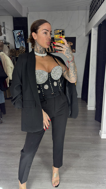 Traje chaqueta negro