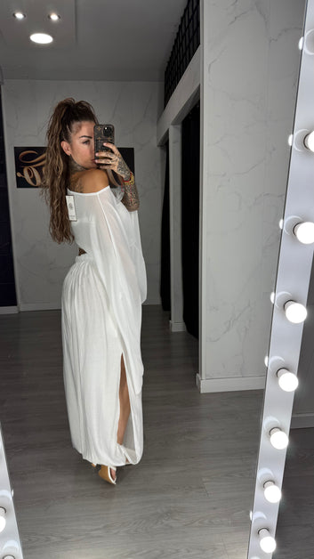 Pantalón lazo blanco