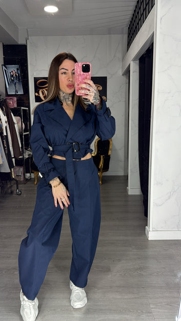 Conjunto azafata azul