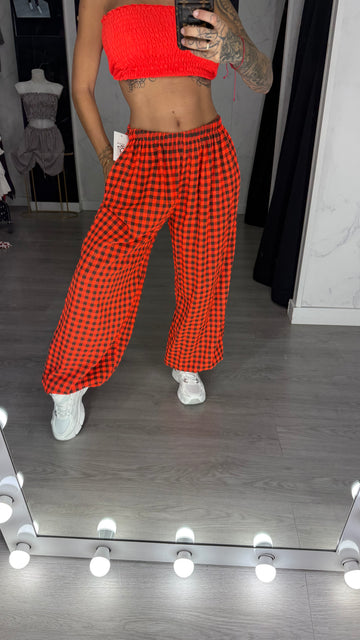 Pantalón vichi flúor