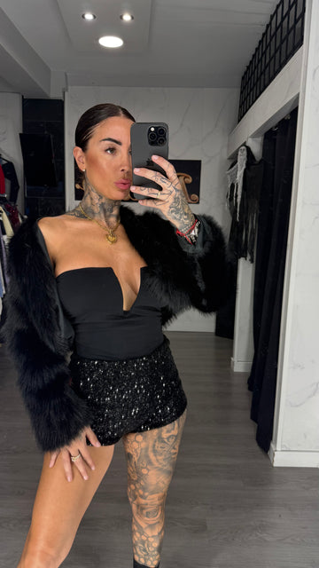 Body corazón negro