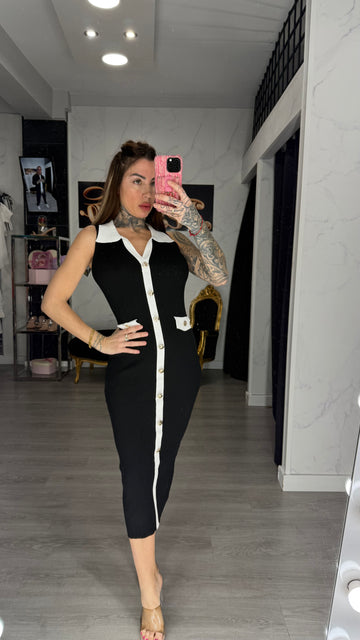 Vestido piji negro