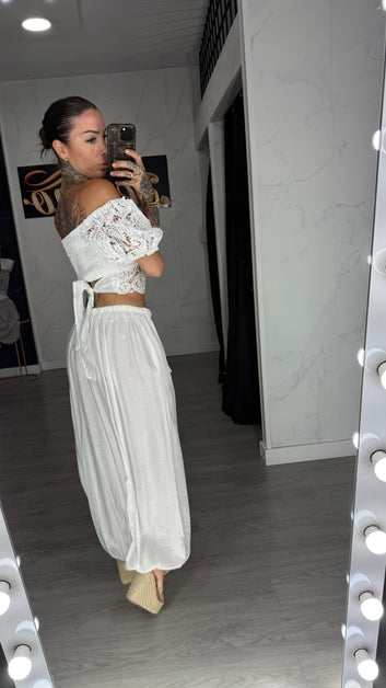 Pantalón chino blanco