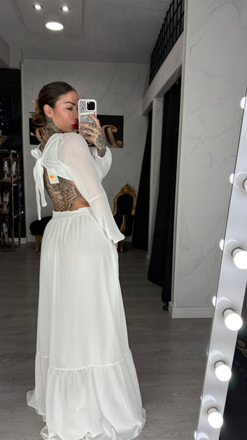 Vestido peruano blanco