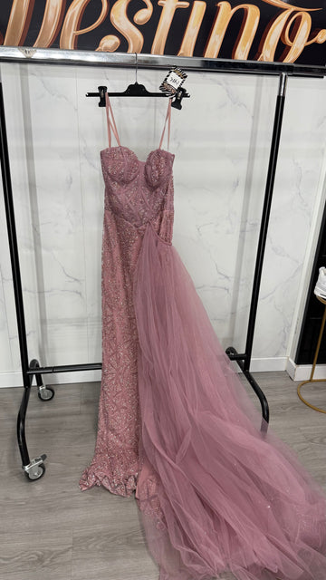 Vestido, princesa rosa